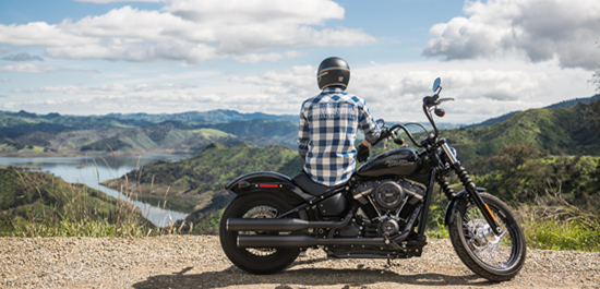 a person on a motorcycle